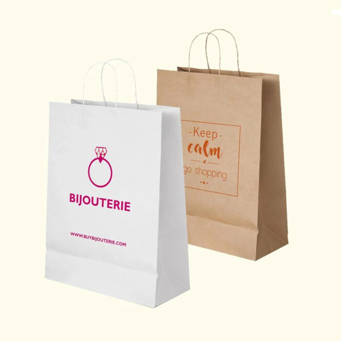 Craft Paper Bag 1 Color - Image 3