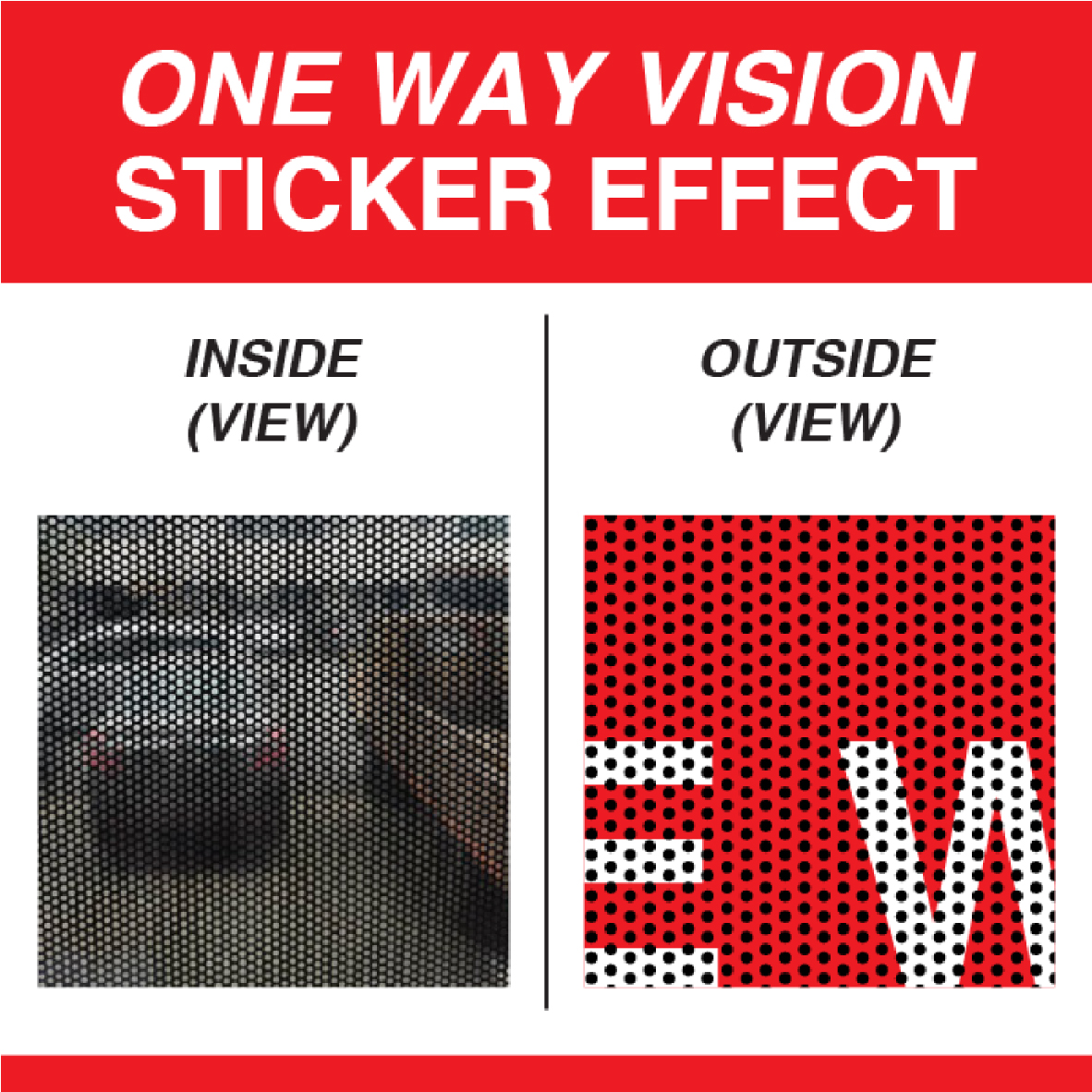 One vision sticker per square meter - Image 2